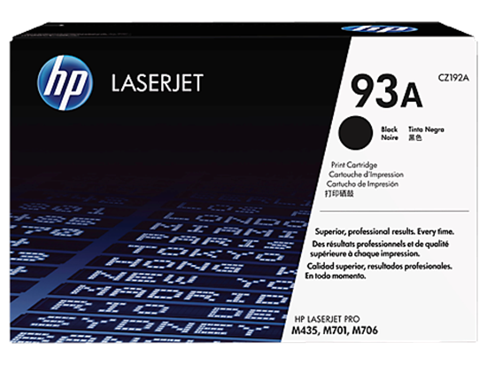 Picture of HP 93A Black Original LaserJet Toner Cartridge