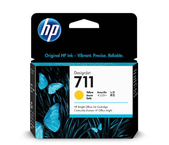 Picture of HP 711 29-ml Yellow Ink Cartridge