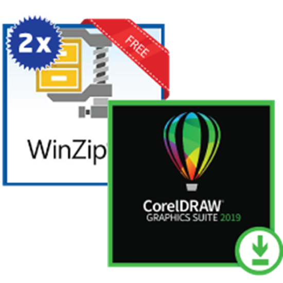 Picture of CorelDraw with WinZip 23 Standard