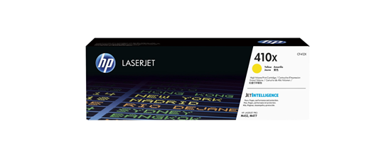 Picture of HP CF412X High Yield Yellow Original LaserJet Toner Cartridge