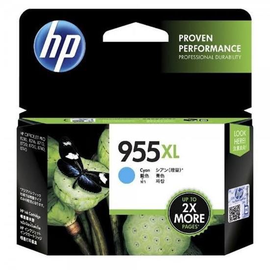 Picture of HP 955XL Cyan Original Ink Cartridge