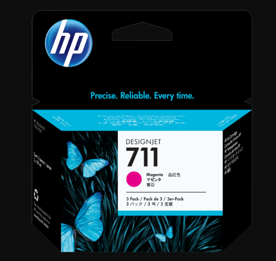 Picture of HP 711 3-Pack 29-ml Mag Ink Cartridge
