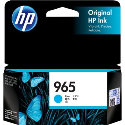 Picture of HP 965 Cyan Original Ink Cartridge