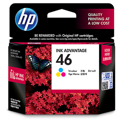 Picture of HP 46 Tricolor Original Ink Advantage Cartridge