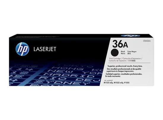 Picture of HP CB436A Black Original LaserJet Toner Cartridge