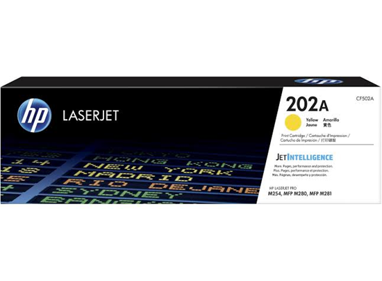 Picture of HP 202A Yellow Original LaserJet Toner Cartridge