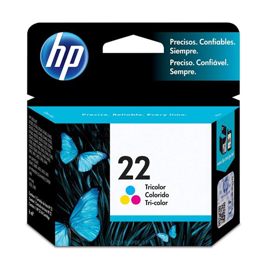 Picture of HP 22 Tricolor Original Ink Cartridge