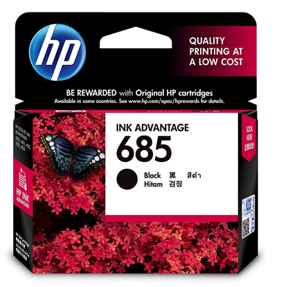 Picture of HP 685 Black Original Ink Advantage Cartridge