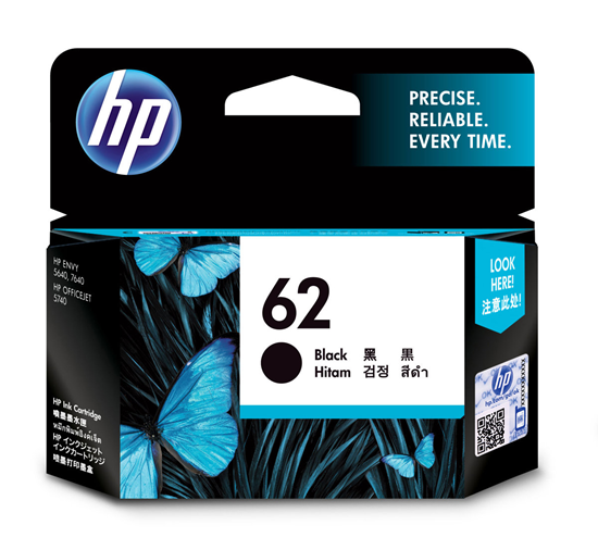 Picture of HP 62 Black Original Ink Cartridge