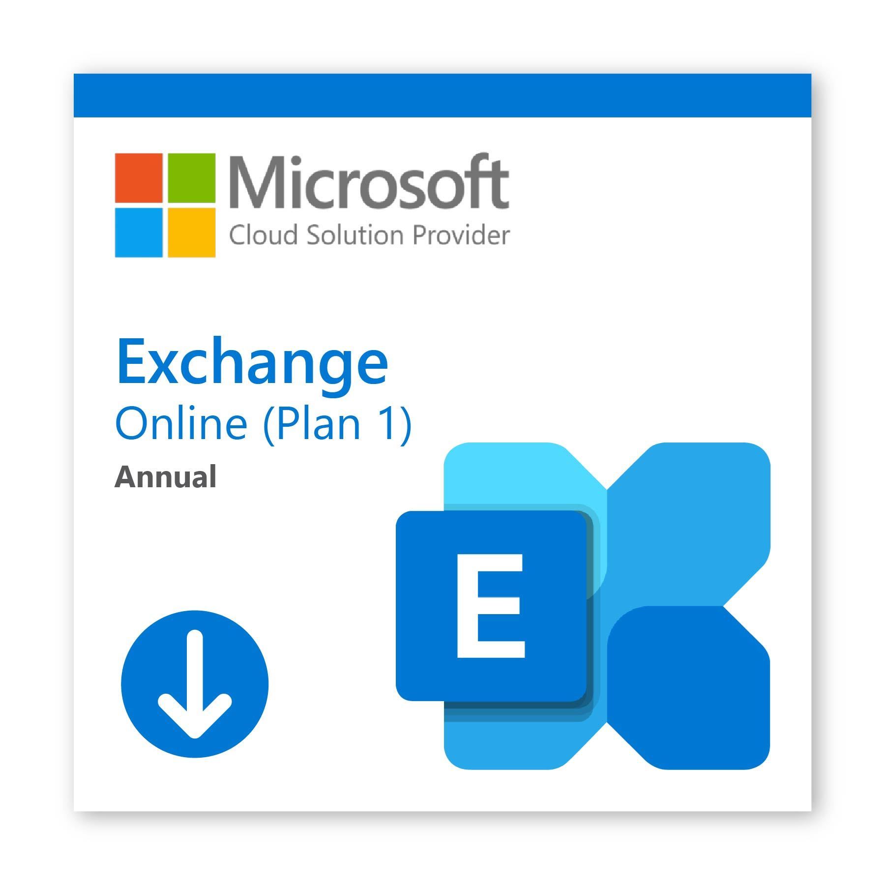 WeSellIT Exchange Online Plan 1 ANNUAL