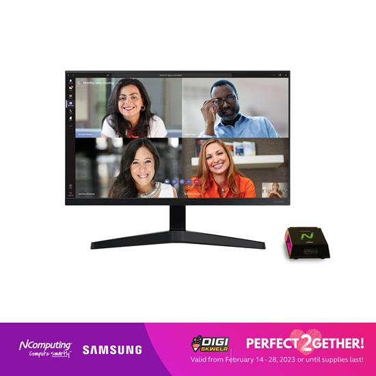 Picture of Ncomputing RX300 Thin Client with Samsung 24" Monitor