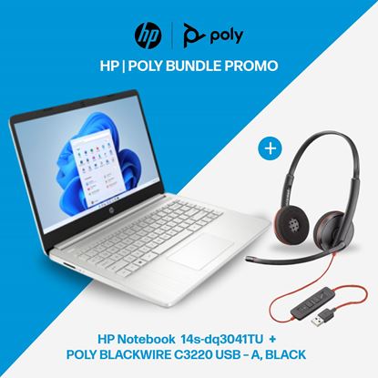 Picture of HP Notebook  14s-dq3041TU with Poly Headset