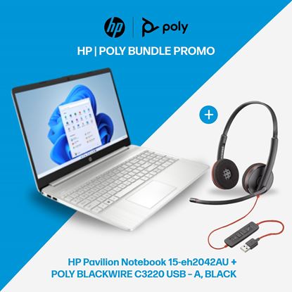 Picture of HP Pavilion Notebook 15-eh2042AU with Poly Headset