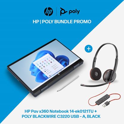 Picture of HP Pav x360 Notebook 14-ek0121TU with Poly Headset