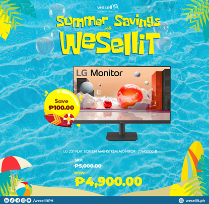 Picture of LG 25" Flat Screen Mainstrem Monitor- 25MS500-B