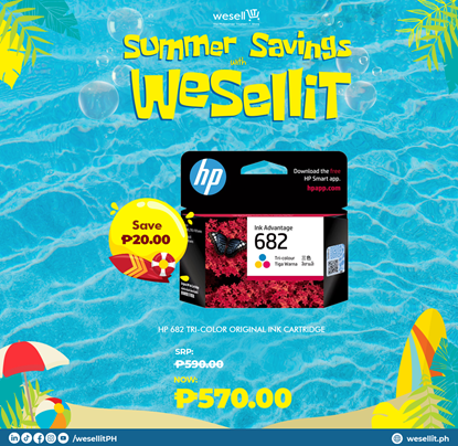 Picture of HP 682 Tri-color Original Ink Advantage Cartridge